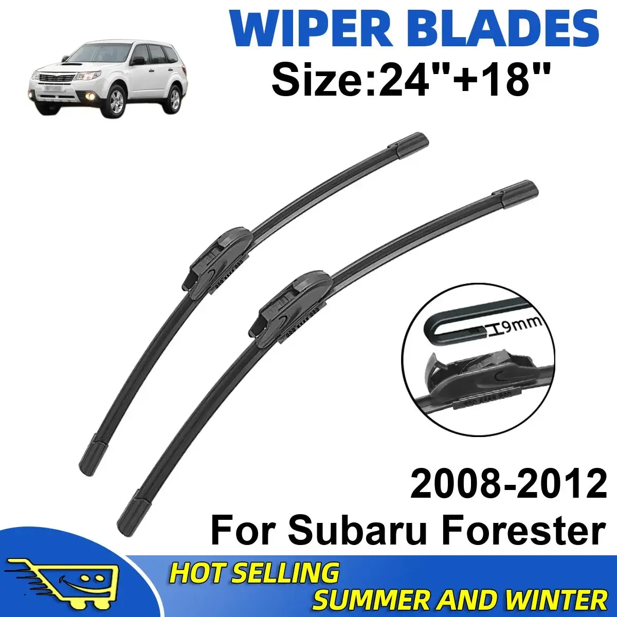 2PCS Wiper Blades Set Kit For Subaru Forester 2008-2012 Front Windshield Brushes Windscreen Window Accessories
2PCS Wiper Blades Set Kit For Subaru Forester 2008-2012 Front Windshield Brushes Windscreen Window Accessories