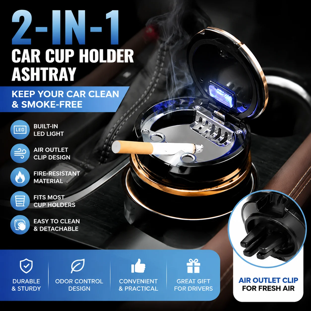 Car Cigarette Ashtray Cup With Lid With LED Light Portable Detachable Vehicle Ashtray Holder Cigarette Ashtray Ceramic process
Car Cigarette Ashtray Cup With Lid With LED Light Portable Detachable Vehicle Ashtray Holder Cigarette Ashtray Ceramic process
