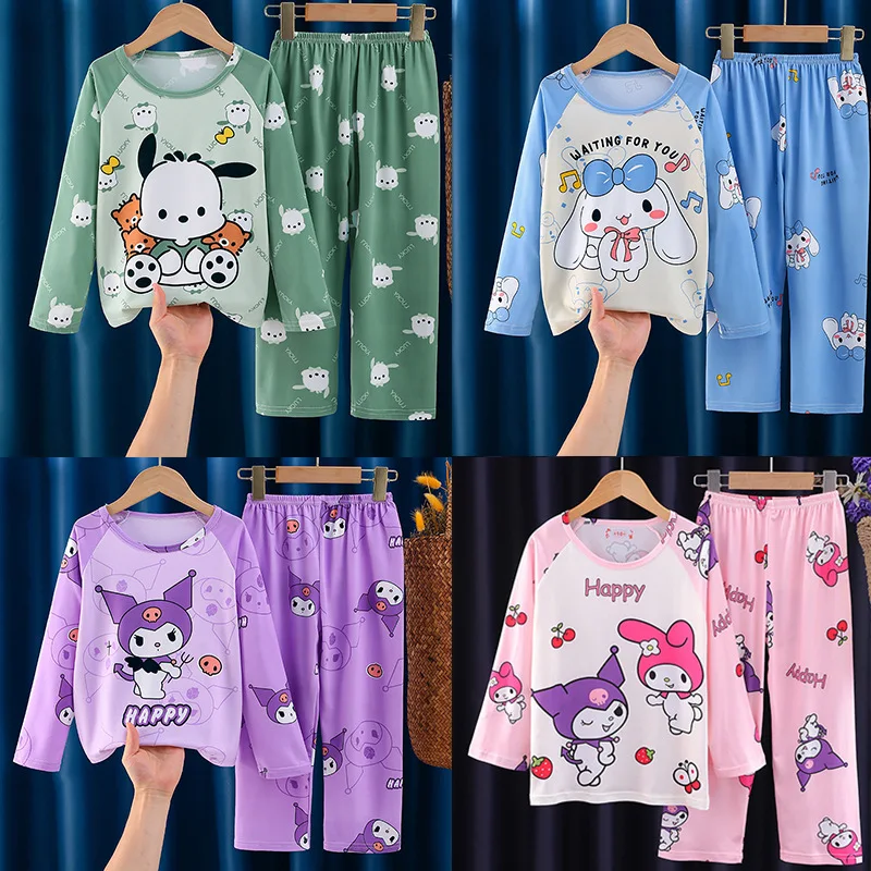 Пижама Sanrio полачко детская, милый аниме Kuromi My Melody, одежда для сна с Hello Kitty для девочек и мальчиков, домашний костюм на весну и лето, детские подарки
Пижама Sanrio полачко детская, милый аниме Kuromi My Melody, одежда для сна с Hello Kitty для девочек и мальчиков, домашний костюм на весну и лето, детские подарки