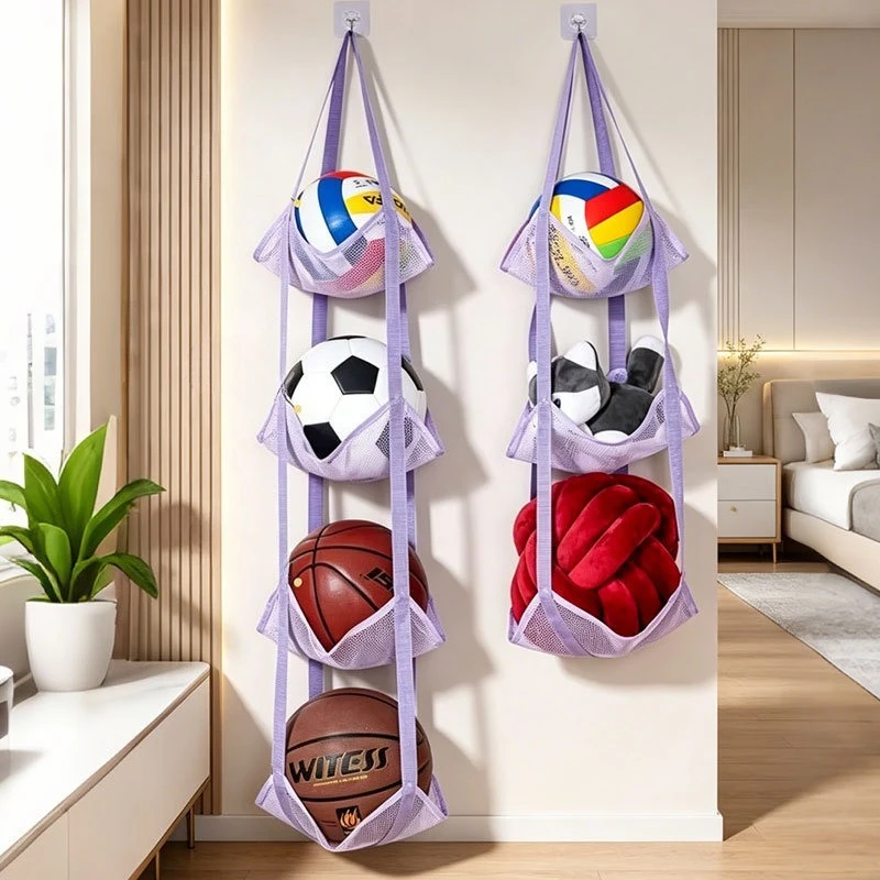 Ball storage hanging bag Wall-mounted home door football storage rack Ball ball rack Doll doll storage bag and toys
Ball storage hanging bag Wall-mounted home door football storage rack Ball ball rack Doll doll storage bag and toys