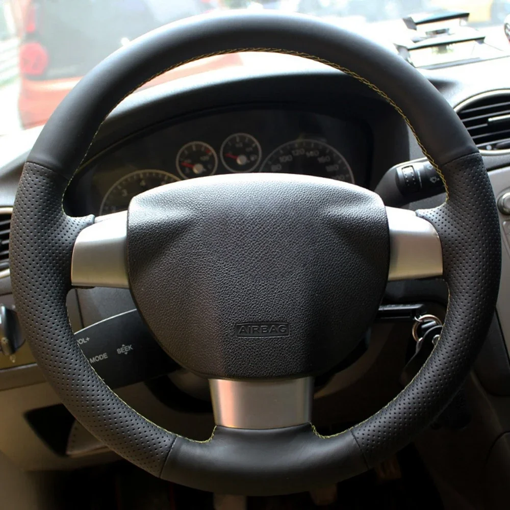 Black Car Steering Wheel Cover DIY Hand-stitched Artificial Leather For Ford Focus 2 2005 2006 2007 2008 2009 2010-2011(3-Spoke)
Black Car Steering Wheel Cover DIY Hand-stitched Artificial Leather For Ford Focus 2 2005 2006 2007 2008 2009 2010-2011(3-Spoke)
