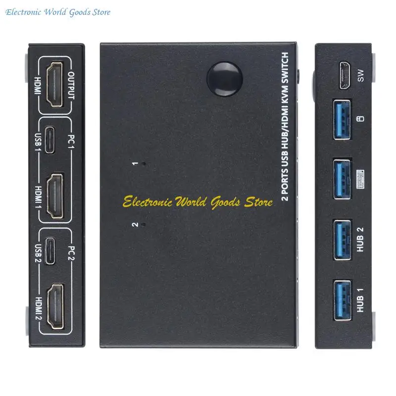 A3PD HDMI-совместимый сплюттер KVM-переключатель 10 Гбит / с USB-концентратор USB Splitter Splitter Sharing
A3PD HDMI-совместимый сплюттер KVM-переключатель 10 Гбит / с USB-концентратор USB Splitter Splitter Sharing