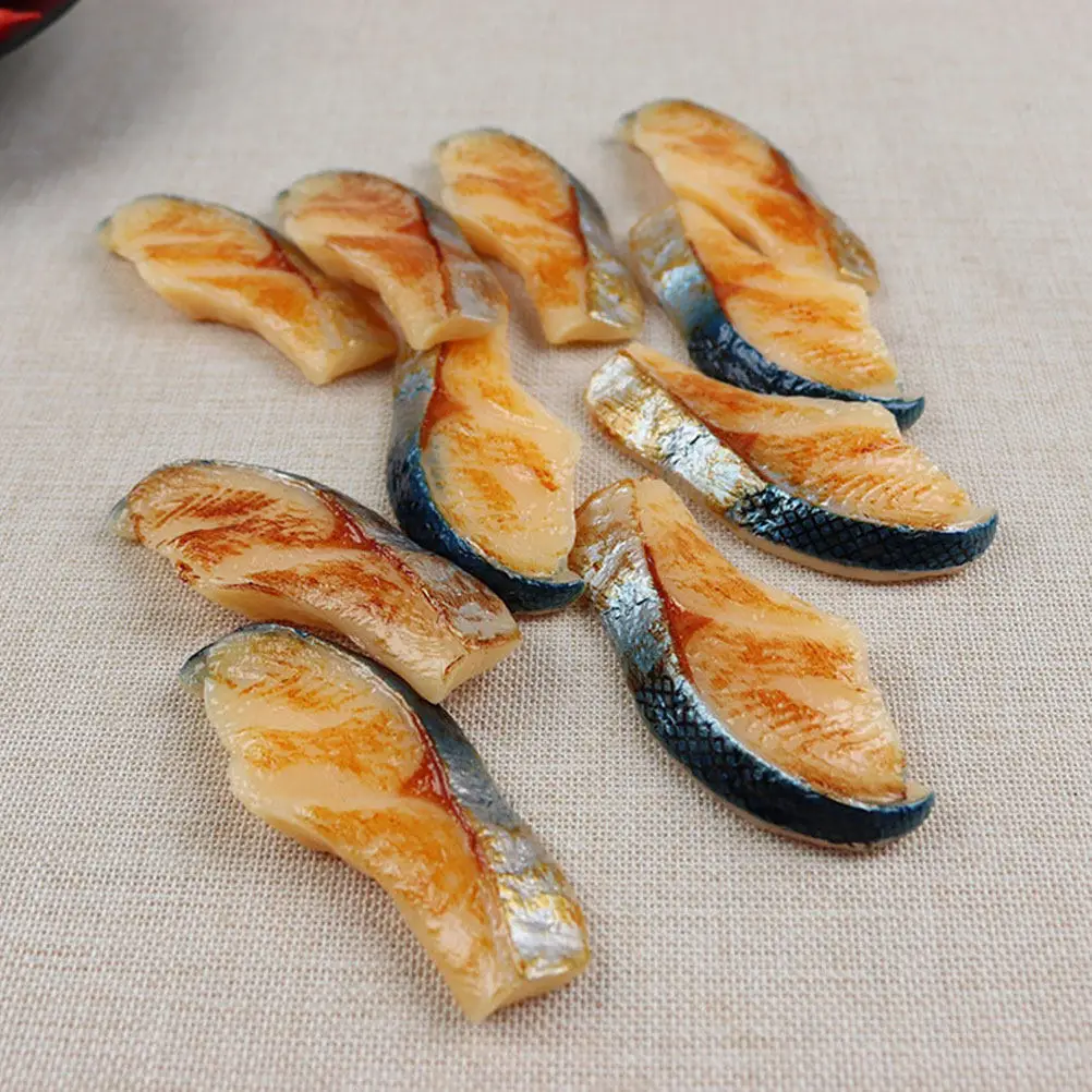 5Pcs Realistic Plastic Fish Meat Food Props Fake Meat for Pretend Play Kitchen Teaching Food Models Display Photography
5Pcs Realistic Plastic Fish Meat Food Props Fake Meat for Pretend Play Kitchen Teaching Food Models Display Photography