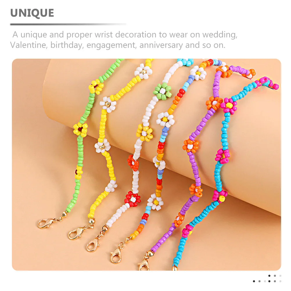 Beaded Anklet Women Colorful Bracelets Summer Jewelry Rice Flower Adjustable anklet ankle bracelets beaded jewelry foot chain
Beaded Anklet Women Colorful Bracelets Summer Jewelry Rice Flower Adjustable anklet ankle bracelets beaded jewelry foot chain