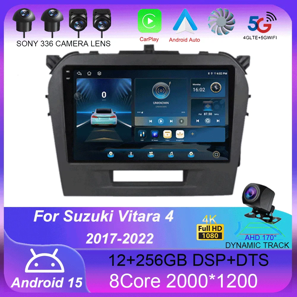 Car Radio Android 15 For Suzuki Vitara 4 2017 - 2022 Stereo Multimedia Navigation GPS Video Player Wireless Carplay Auto DSP RDS
Car Radio Android 15 For Suzuki Vitara 4 2017 - 2022 Stereo Multimedia Navigation GPS Video Player Wireless Carplay Auto DSP RDS