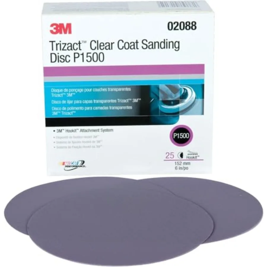 02088 Trizact Hookit 6" P1500 Абразивный диск для прозрачного покрытия, коробка 25 шт.
02088 Trizact Hookit 6" P1500 Абразивный диск для прозрачного покрытия, коробка 25 шт.