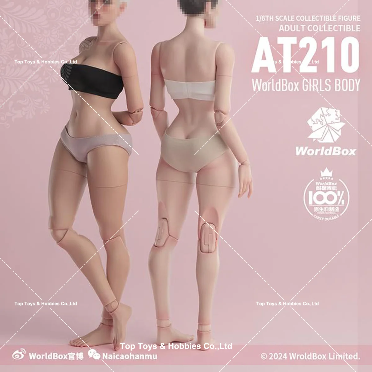 Worldbox AT210 1/6 Girl Super Flexible Joint Body Slender Waist Full Buttock 27cm Female Action Figure Body Doll Toy
Worldbox AT210 1/6 Girl Super Flexible Joint Body Slender Waist Full Buttock 27cm Female Action Figure Body Doll Toy