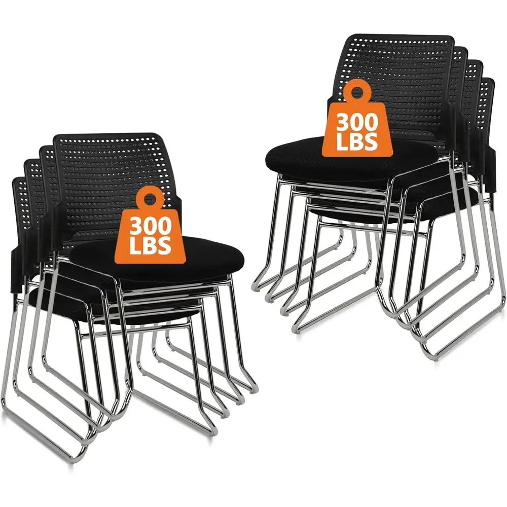 Набор из 8 складных кресел с мягкими сиденьями для офисных зон ожидания, комнат для отдыха и учебных классов, черный цвет
Набор из 8 складных кресел с мягкими сиденьями для офисных зон ожидания, комнат для отдыха и учебных классов, черный цвет