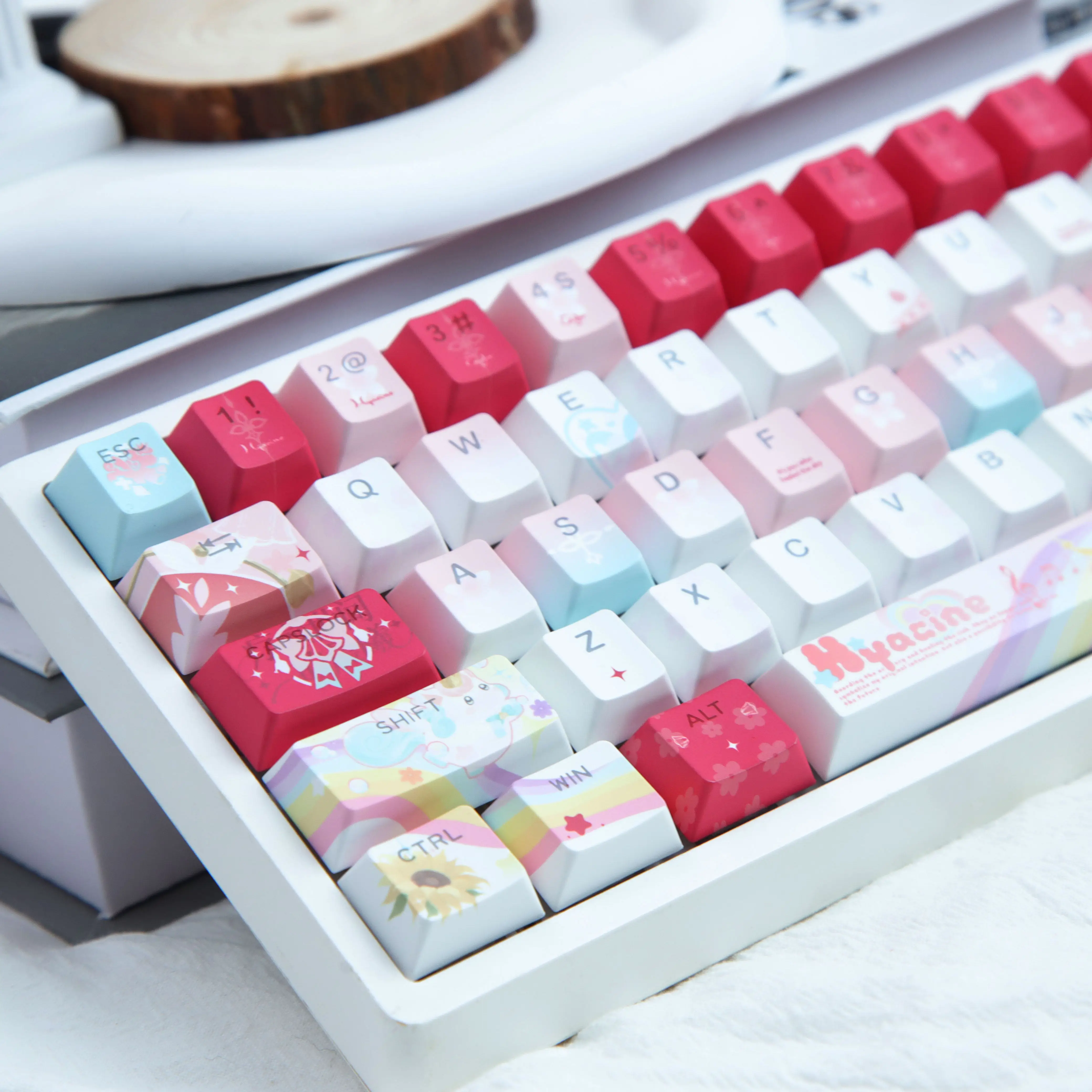 120 клавишных колпачков Honkai: Star Rail Hyacine PBT Dye-Sub, аниме-кейкапы с персонажами Hyacine для ANSI, Mad68, Wooting60
120 клавишных колпачков Honkai: Star Rail Hyacine PBT Dye-Sub, аниме-кейкапы с персонажами Hyacine для ANSI, Mad68, Wooting60