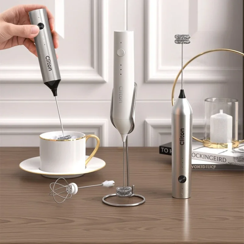 Fast Whisking Electric Milk Frother, Cordless Handheld Foam Maker for Coffee, Long Battery Life Rechargeable Mini Stirrer
Fast Whisking Electric Milk Frother, Cordless Handheld Foam Maker for Coffee, Long Battery Life Rechargeable Mini Stirrer