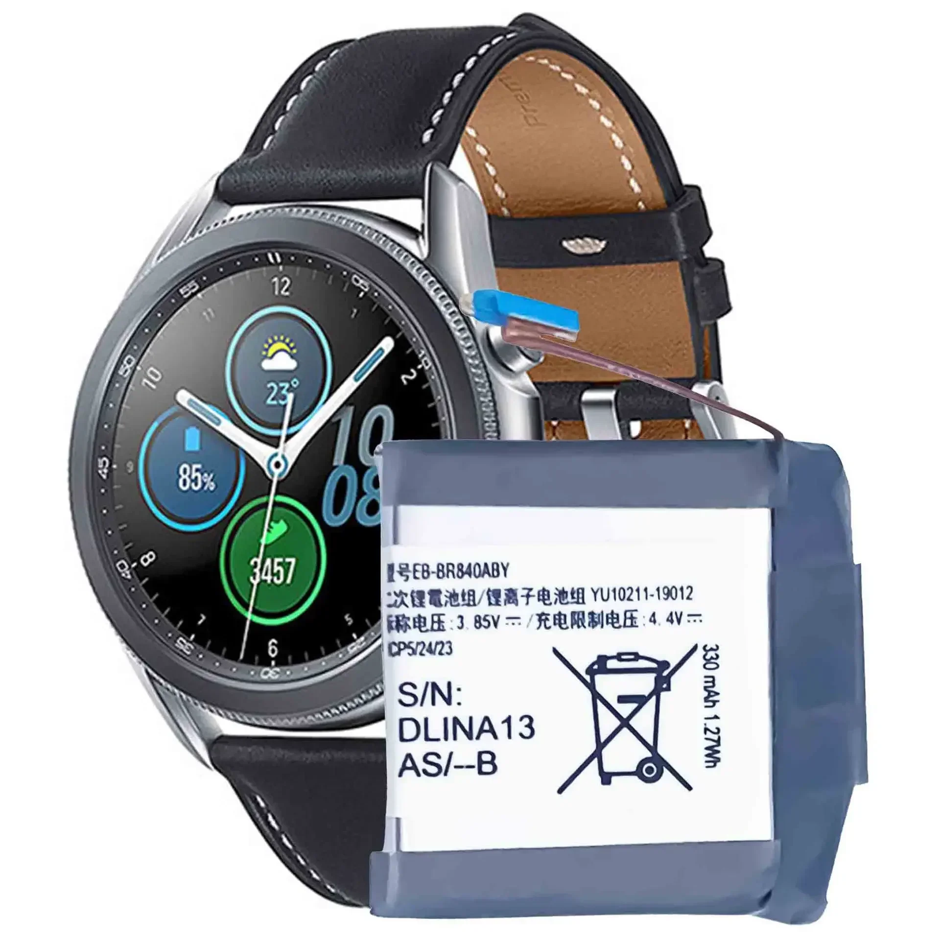 Высококачественная батарея для часов Samsung Galaxy Watch3 EB-BR840ABY SM-R845, новая сменная встроенная батарея для часов
Высококачественная батарея для часов Samsung Galaxy Watch3 EB-BR840ABY SM-R845, новая сменная встроенная батарея для часов