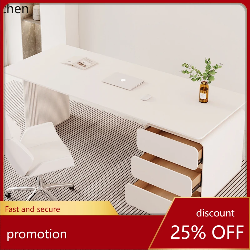 HXL cream wind rock board light luxury high-end desk home study computer desk
HXL cream wind rock board light luxury high-end desk home study computer desk