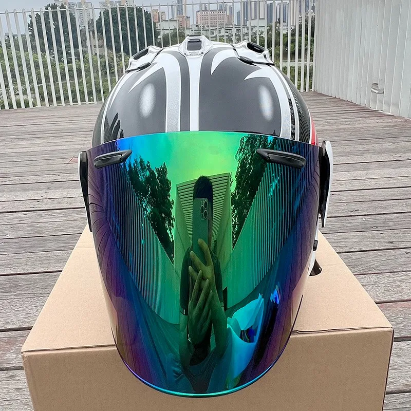 VZ-RAM High Quality ABS Classic 3/4 Open Face Helmet, For Vintage Motorcycle and Cruise Motorcycle Protection Helmets,Pentagram
VZ-RAM High Quality ABS Classic 3/4 Open Face Helmet, For Vintage Motorcycle and Cruise Motorcycle Protection Helmets,Pentagram