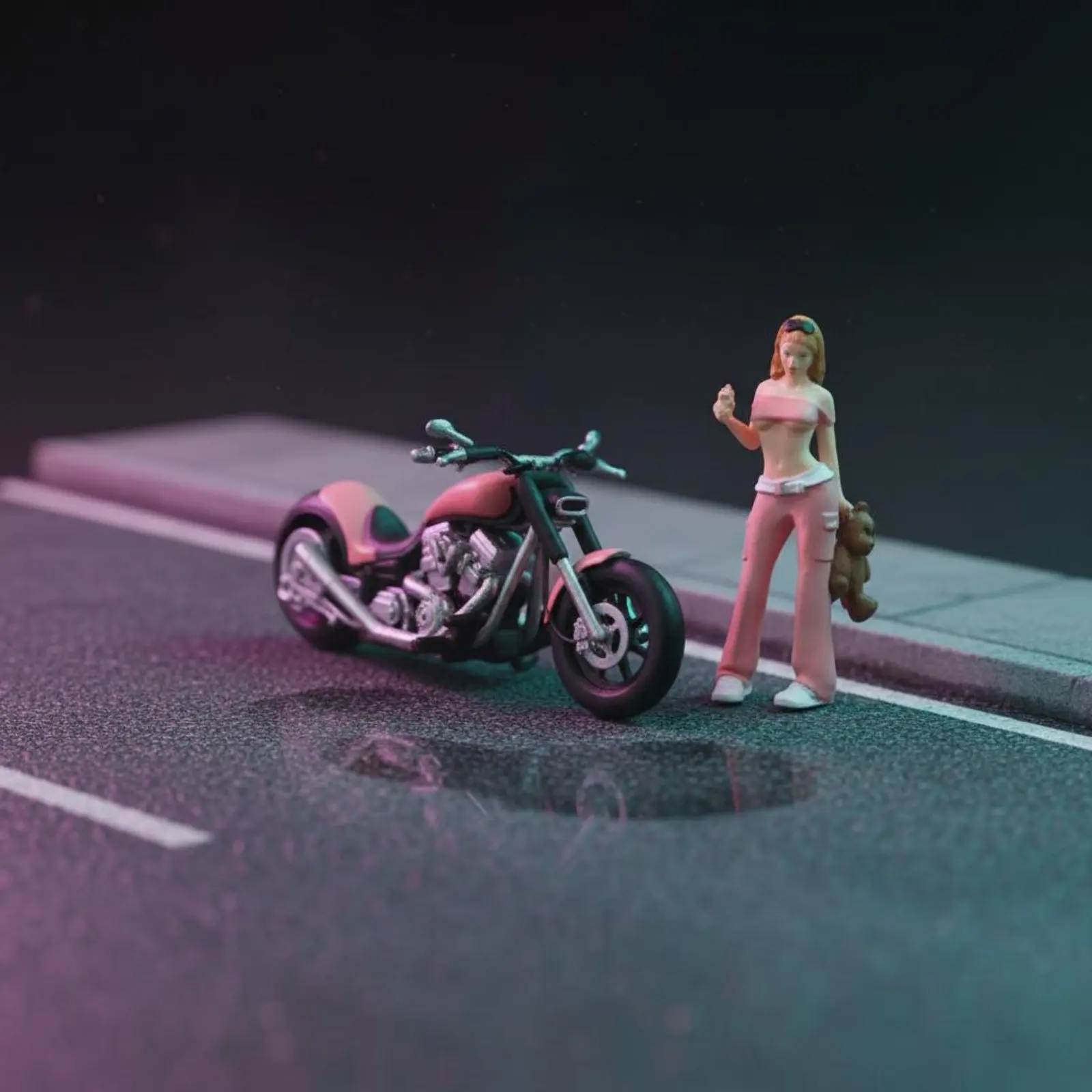 1:64 Girl and Motorcycle Set Detailed Design Stuffed Animal Girl Figurine Miniature Scene Accessory Collectible for Collectors
1:64 Girl and Motorcycle Set Detailed Design Stuffed Animal Girl Figurine Miniature Scene Accessory Collectible for Collectors