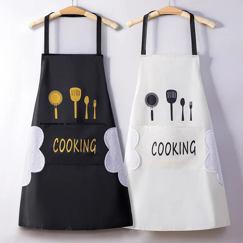 Kitchen Home Cooking Waterproof Oil Resistant Hand Erasable Men's and Women's Aprons Coffee Shops Hairdressing Work Clothes
Kitchen Home Cooking Waterproof Oil Resistant Hand Erasable Men's and Women's Aprons Coffee Shops Hairdressing Work Clothes