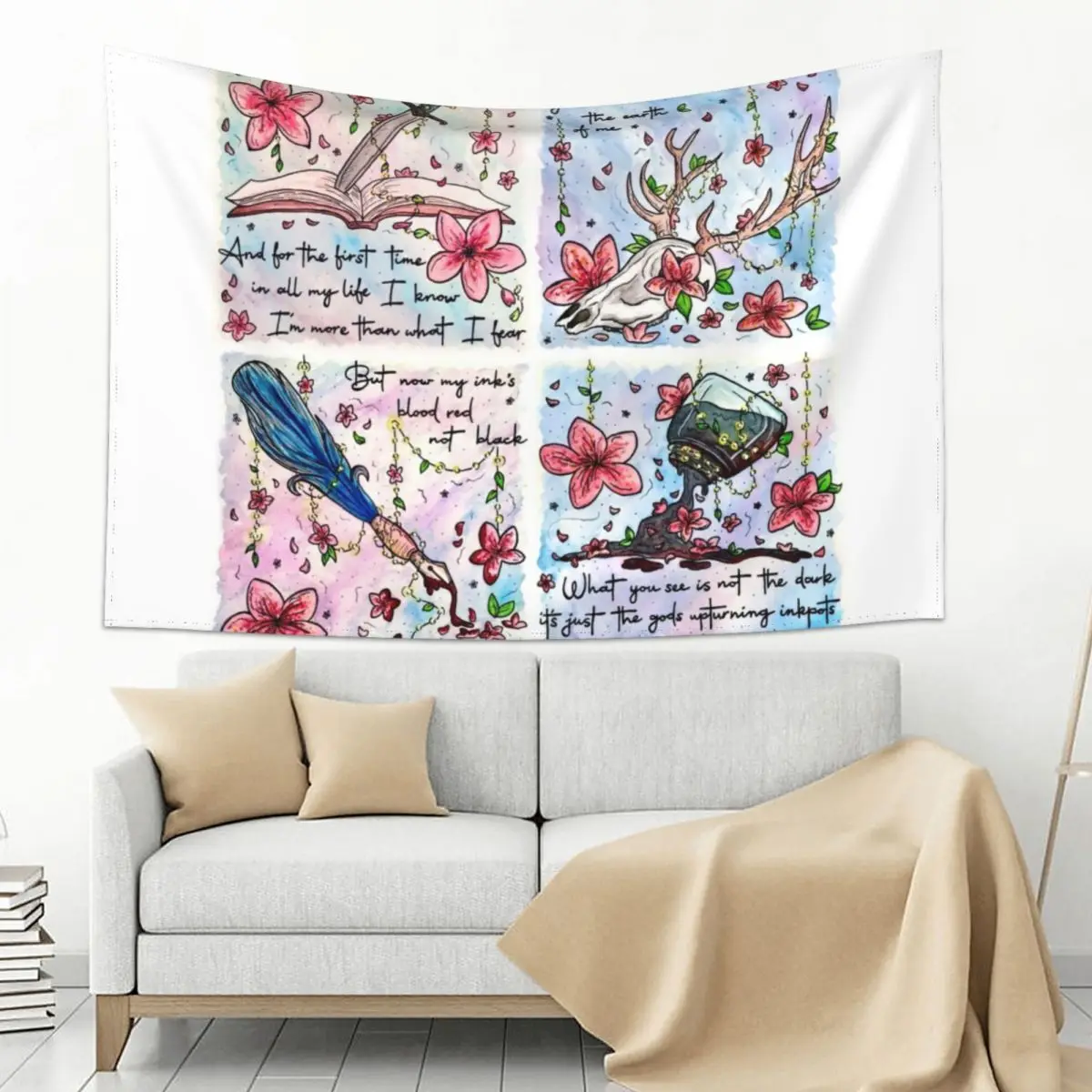 Blossom Fairy Lights Series Ruin Edition Inspired by The Amazing Devil Tapestry Carpet On The Wall Outdoor Decoration Tapestry
Blossom Fairy Lights Series Ruin Edition Inspired by The Amazing Devil Tapestry Carpet On The Wall Outdoor Decoration Tapestry