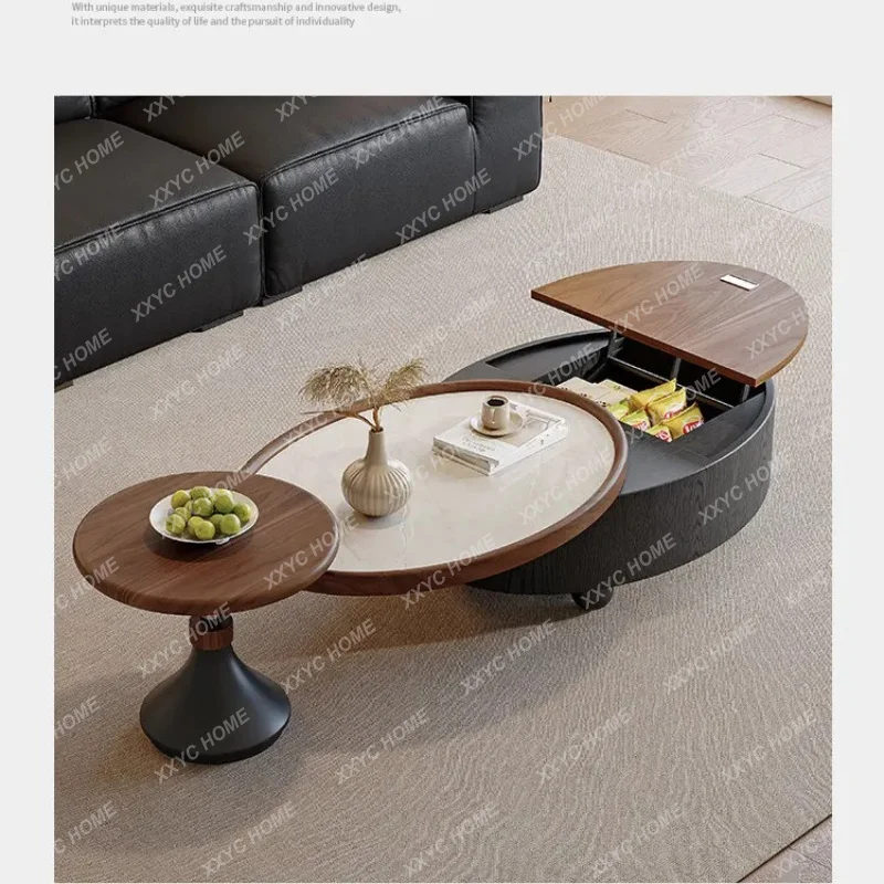 LMedieval travertine rock slab coffee table combination oval household rotating lifting coffee table
LMedieval travertine rock slab coffee table combination oval household rotating lifting coffee table