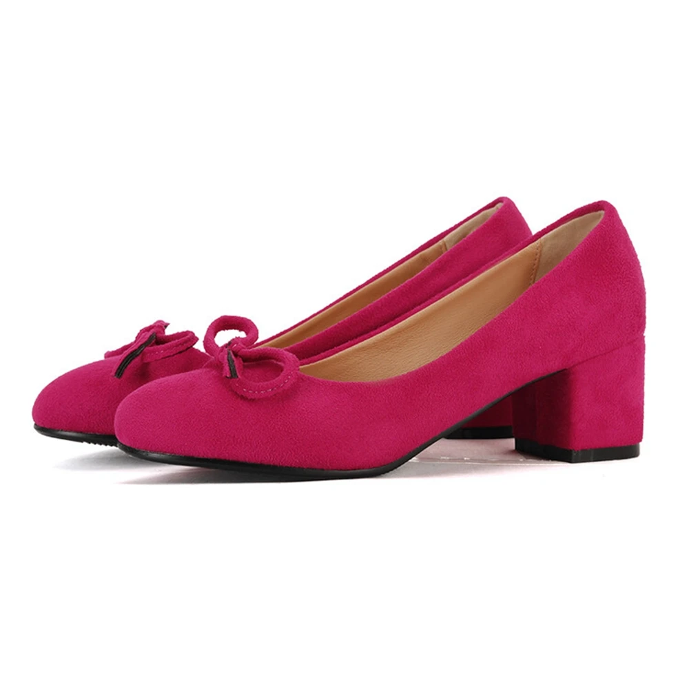 Fashion Women Round Toe Bow Knot Low Block Heel Shoes Wide Fit 32-54 Large Size Multicolor Ladies Casual Work Pumps M-10H
Fashion Women Round Toe Bow Knot Low Block Heel Shoes Wide Fit 32-54 Large Size Multicolor Ladies Casual Work Pumps M-10H