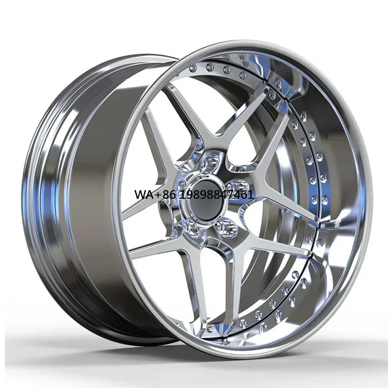 Deep Dish 2 Pieces Alloy Forged Wheels 15-24 Inch 5x114.3 5x120 5x127 Chrome Silver Polishing Racing Car Rims for C300 F30 A4
Deep Dish 2 Pieces Alloy Forged Wheels 15-24 Inch 5x114.3 5x120 5x127 Chrome Silver Polishing Racing Car Rims for C300 F30 A4