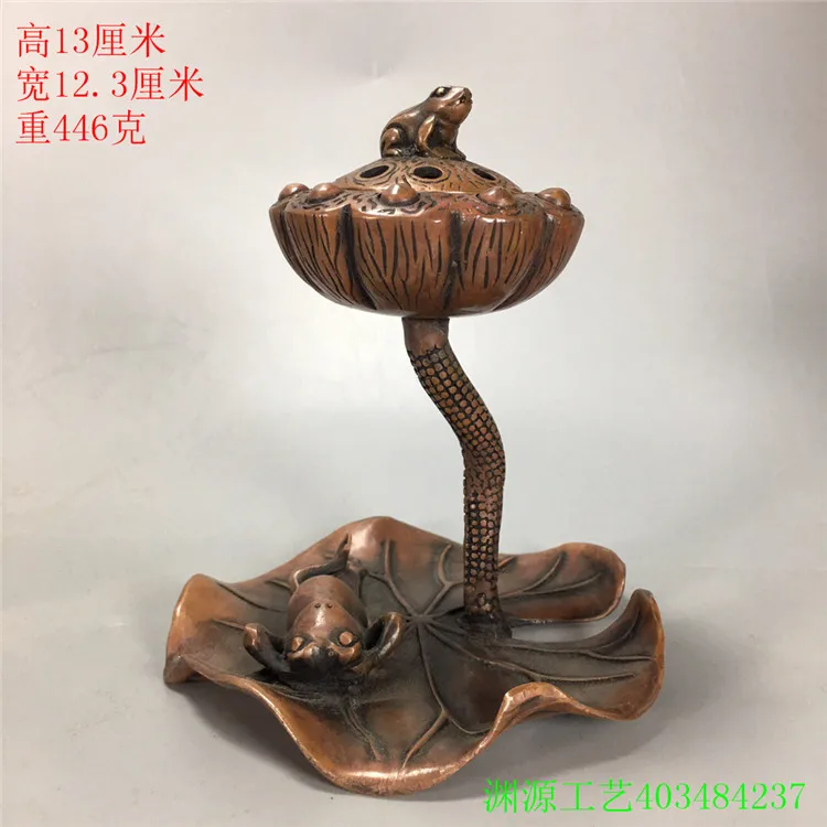 Pure copper lotus year has more fragrance insert tea ceremony ornament coffee table tea pet home art decoration process
Pure copper lotus year has more fragrance insert tea ceremony ornament coffee table tea pet home art decoration process