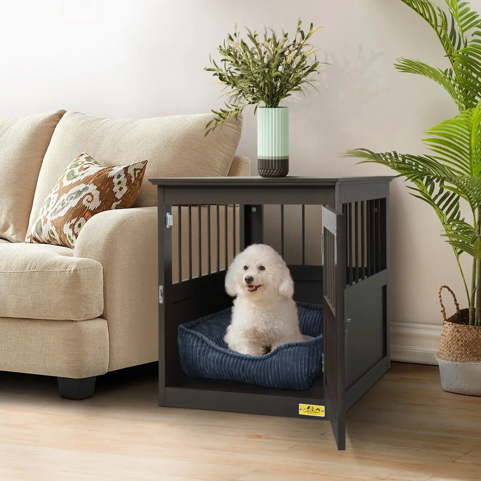 Wooden Dog Crate Kennel Cage Bed Night Stand End Table Wood Furniture Dog Kennel Brown
Wooden Dog Crate Kennel Cage Bed Night Stand End Table Wood Furniture Dog Kennel Brown