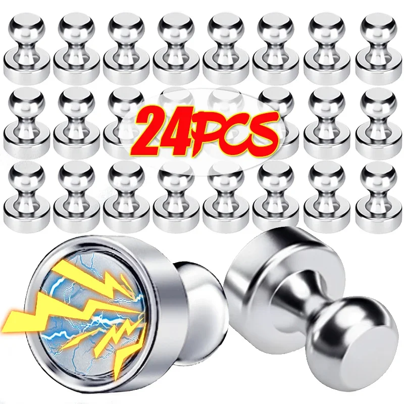 24-1PCS Metal Magnetic Pins Neodymium Magnetic Thumbtacks For Whiteboard Strong Magnets Fridge Pushpin Household Storage Tools
24-1PCS Metal Magnetic Pins Neodymium Magnetic Thumbtacks For Whiteboard Strong Magnets Fridge Pushpin Household Storage Tools