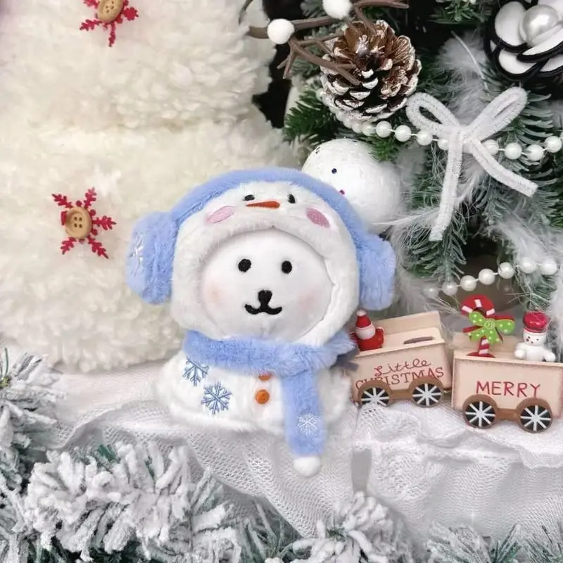 10cm Cotton Doll with Self-Deprecating Bear Little Snowman Cloak Decorated Baby Doll Ornament with Scarf And Earmuffs Cute
10cm Cotton Doll with Self-Deprecating Bear Little Snowman Cloak Decorated Baby Doll Ornament with Scarf And Earmuffs Cute