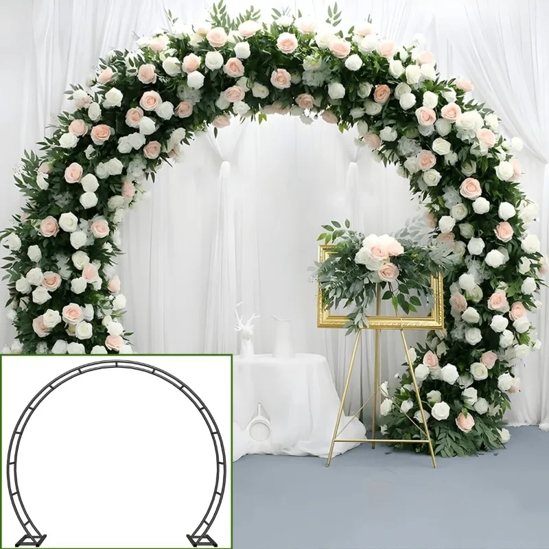Metal Wedding Arch for Ceremony Party Decoration 8Ft Wide 7Ft High,Garden Arch Trellis with Ground Bases for Climbing Plants
Metal Wedding Arch for Ceremony Party Decoration 8Ft Wide 7Ft High,Garden Arch Trellis with Ground Bases for Climbing Plants