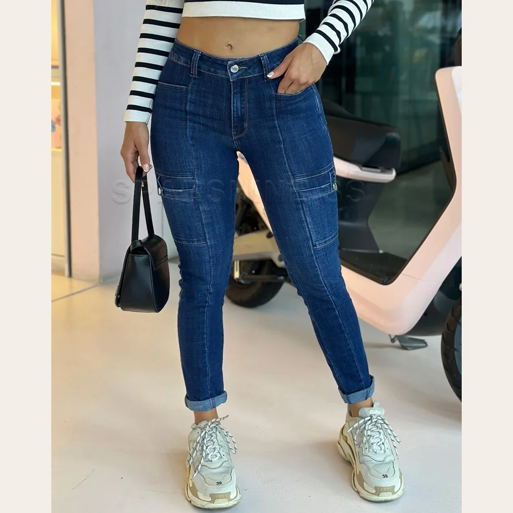 2024 Elasticity Pencil Jeans Skinny Jeans For Woman Denim Mid Waist Slim Fashion Trendy Waisted Vintage Pants Thin Leg Trousers
2024 Elasticity Pencil Jeans Skinny Jeans For Woman Denim Mid Waist Slim Fashion Trendy Waisted Vintage Pants Thin Leg Trousers