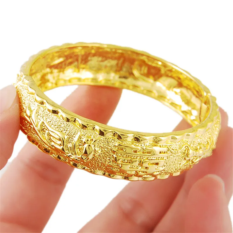 24K Real Gold Bracelet Hi Word Gold Bracelet Plating Gold for Women's Wedding Jewelry Gifts
24K Real Gold Bracelet Hi Word Gold Bracelet Plating Gold for Women's Wedding Jewelry Gifts