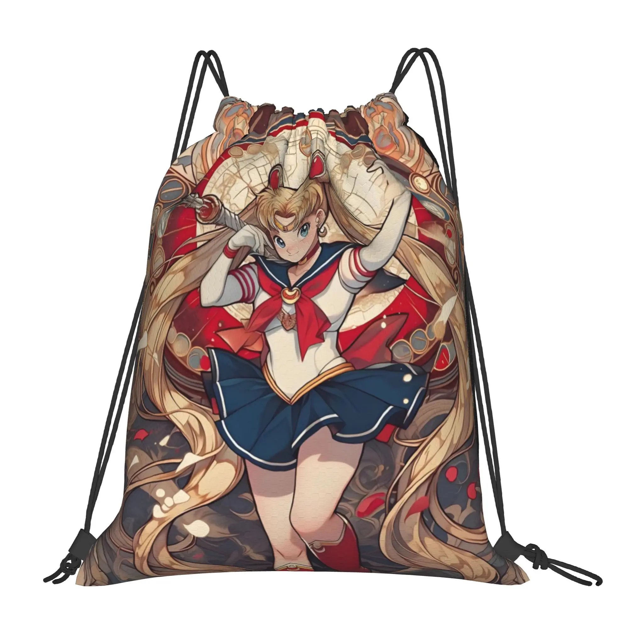 Custom Comic S-Sailors Moons Drawstring Backpack Sports Gym Bag for Women Men Beautiful Girl Shopping Sackpack
Custom Comic S-Sailors Moons Drawstring Backpack Sports Gym Bag for Women Men Beautiful Girl Shopping Sackpack