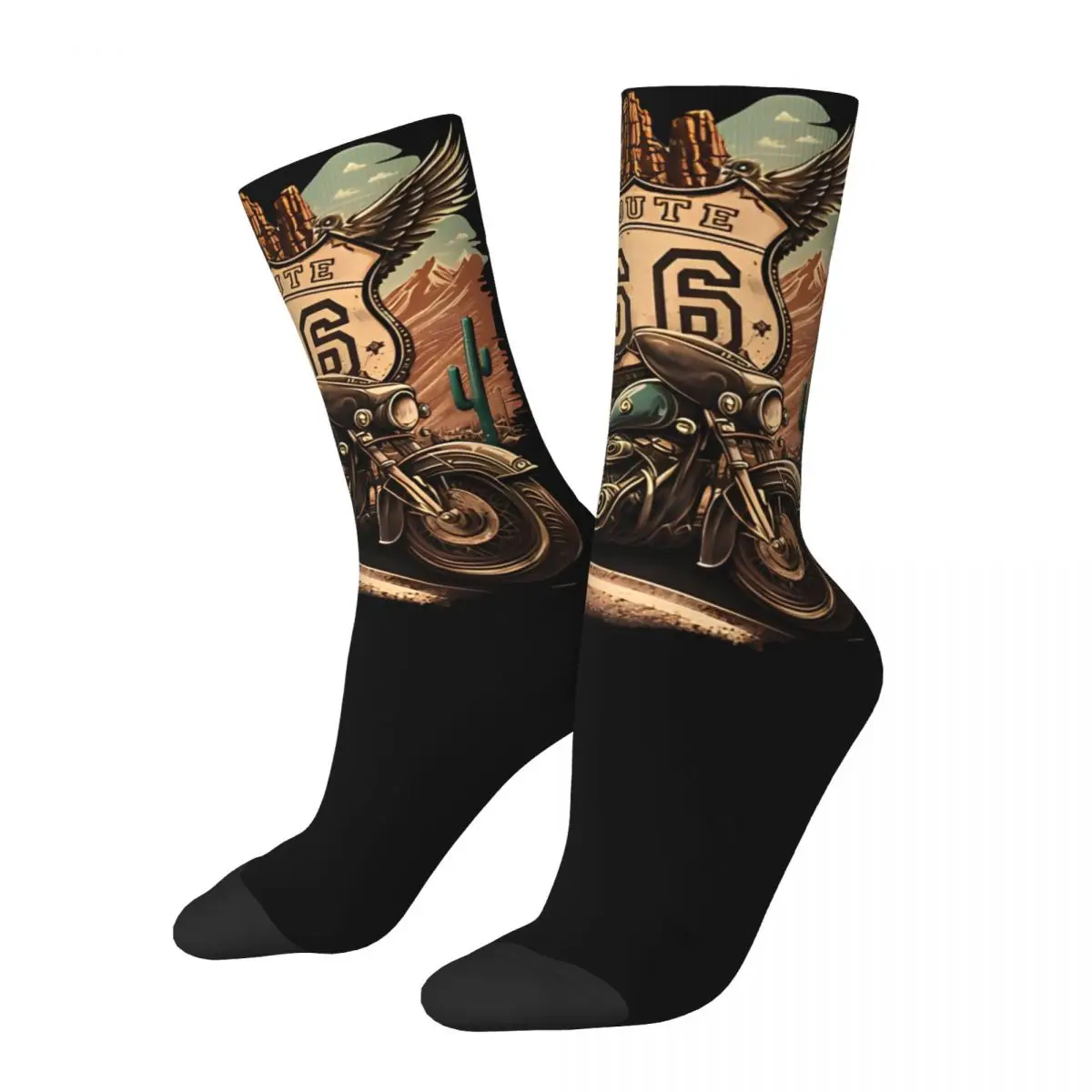 Retro Motorcycle Route 66 Soccer Socks Motorcycle Cruise America Polyester Long Socks for Women Men Non-slip
Retro Motorcycle Route 66 Soccer Socks Motorcycle Cruise America Polyester Long Socks for Women Men Non-slip