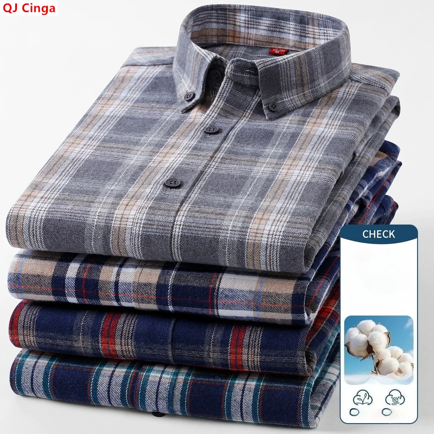 2026 Men's Long-Sleeve Shirts: A Cotton-polyester Blend, Single-breasted, Notched-collar Striped Shirt for Spring and Fall.
2026 Men's Long-Sleeve Shirts: A Cotton-polyester Blend, Single-breasted, Notched-collar Striped Shirt for Spring and Fall.
