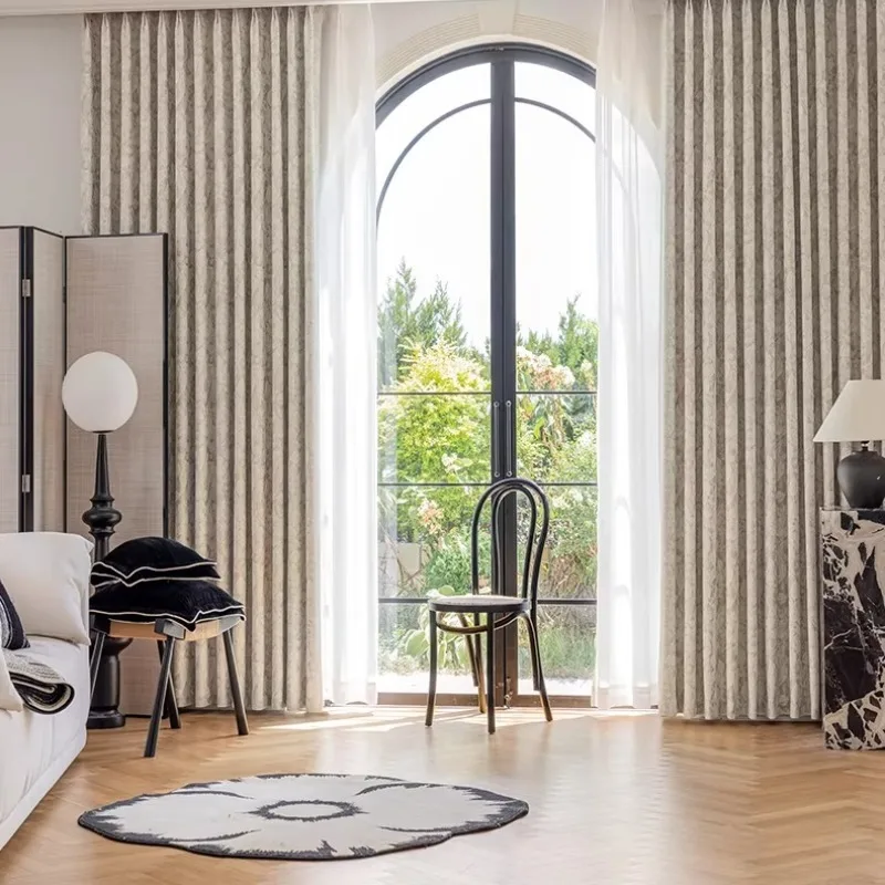 French Curtains for Bedroom, Blackout Chenille Jacquard Drapery, Thermal Insulated Modern Window Treatments for Room Darkening
French Curtains for Bedroom, Blackout Chenille Jacquard Drapery, Thermal Insulated Modern Window Treatments for Room Darkening