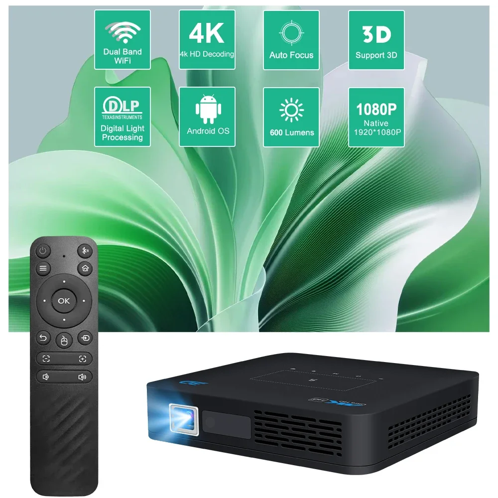 VIVICINE P15 Pro Full HD 1080P Projector 4K DLP Android 9.0 3D 4K Supported Smart Home Theater Projector
VIVICINE P15 Pro Full HD 1080P Projector 4K DLP Android 9.0 3D 4K Supported Smart Home Theater Projector