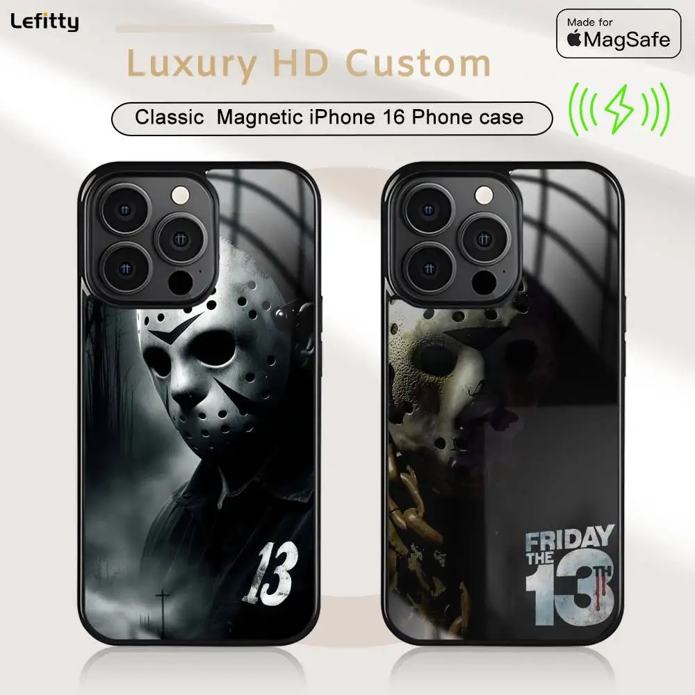 Film F-Friday 13 Jason Phone Case For iPhone 16 15 14 13 12 11 Pro Max Plus Mini Magnetic Magsafe Wireless Charging Cover
Film F-Friday 13 Jason Phone Case For iPhone 16 15 14 13 12 11 Pro Max Plus Mini Magnetic Magsafe Wireless Charging Cover
