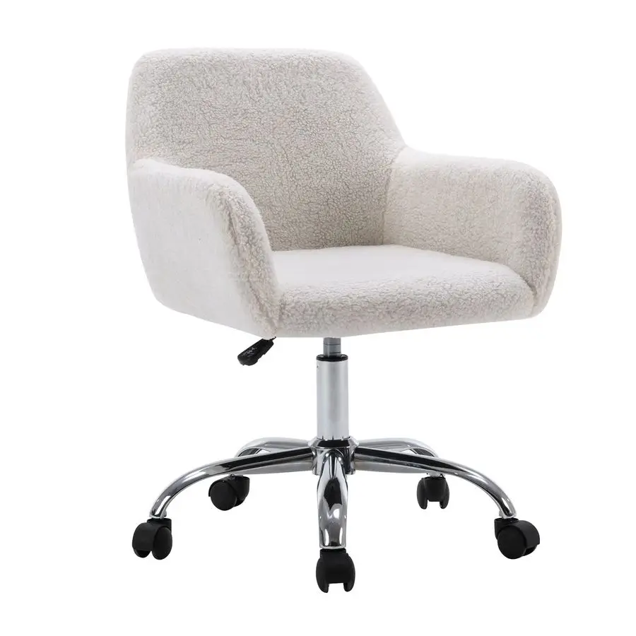Faux Fur Vanity Makeup Desk Chair, Comfy Fluffy Swivel Modern Leisure Armchair with Wheels, Upholstered Fuzzy Height Adjustable
Faux Fur Vanity Makeup Desk Chair, Comfy Fluffy Swivel Modern Leisure Armchair with Wheels, Upholstered Fuzzy Height Adjustable