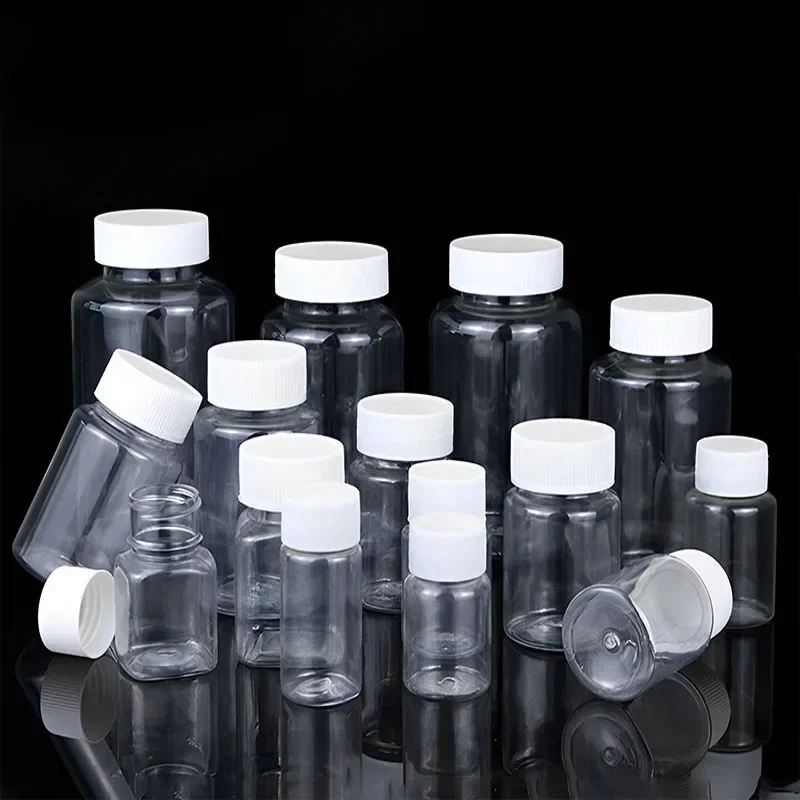 100Pcs 15/20/30/50ml Refillable Plastic PET Seal Bottles Clear Vials Reagent Storaage Container Plastic Screw Cap Test Bottle
100Pcs 15/20/30/50ml Refillable Plastic PET Seal Bottles Clear Vials Reagent Storaage Container Plastic Screw Cap Test Bottle