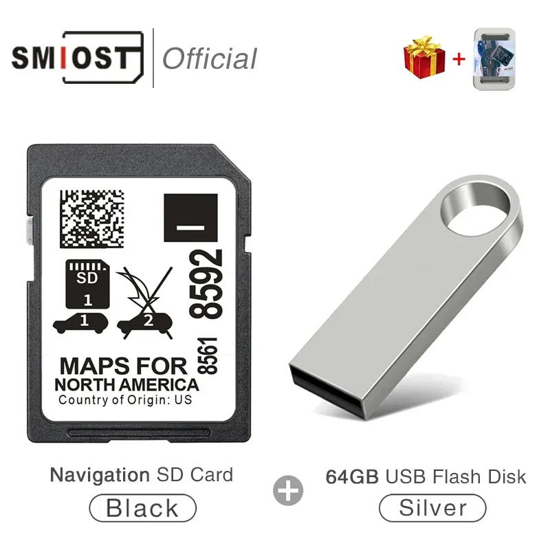 SMIOST 32GB Memory Card for GM 8561-8592 GPS Navigation USA CAN MX Maps Data Update SD Card Factory OEM for Buick Cadillac
SMIOST 32GB Memory Card for GM 8561-8592 GPS Navigation USA CAN MX Maps Data Update SD Card Factory OEM for Buick Cadillac