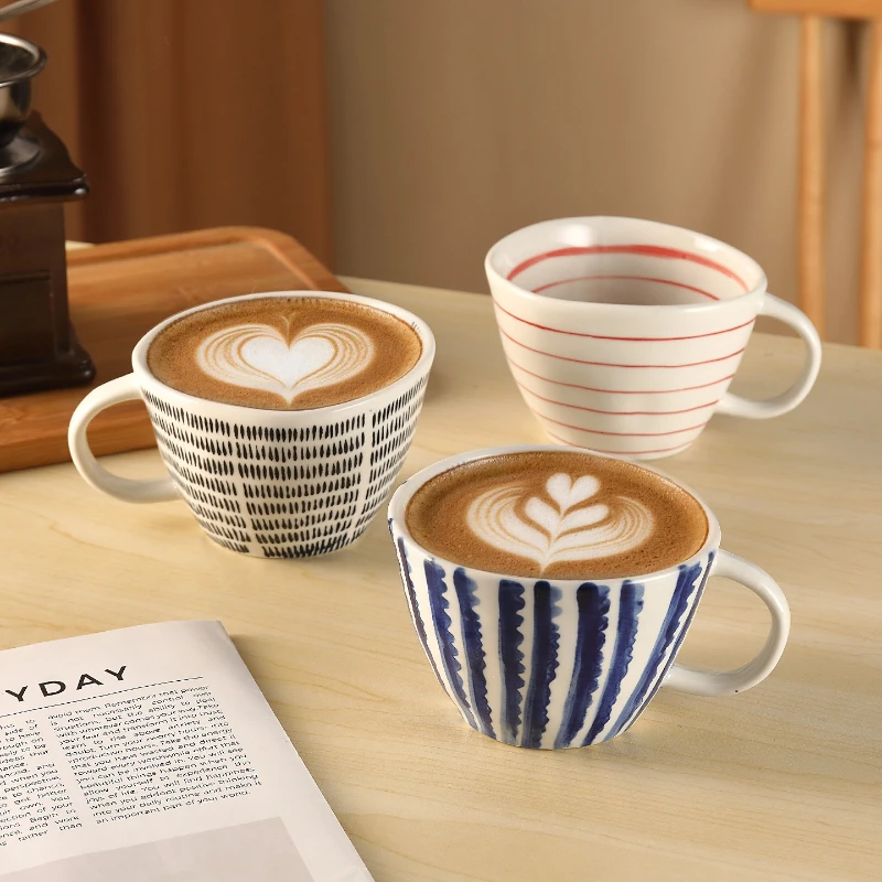 350ml Retro Handmade Irregular Ceramic Cup for Home Use with Handle for Coffee, Milk, Milk Tea, Afternoon Tea, Drinking Cup Mug
350ml Retro Handmade Irregular Ceramic Cup for Home Use with Handle for Coffee, Milk, Milk Tea, Afternoon Tea, Drinking Cup Mug