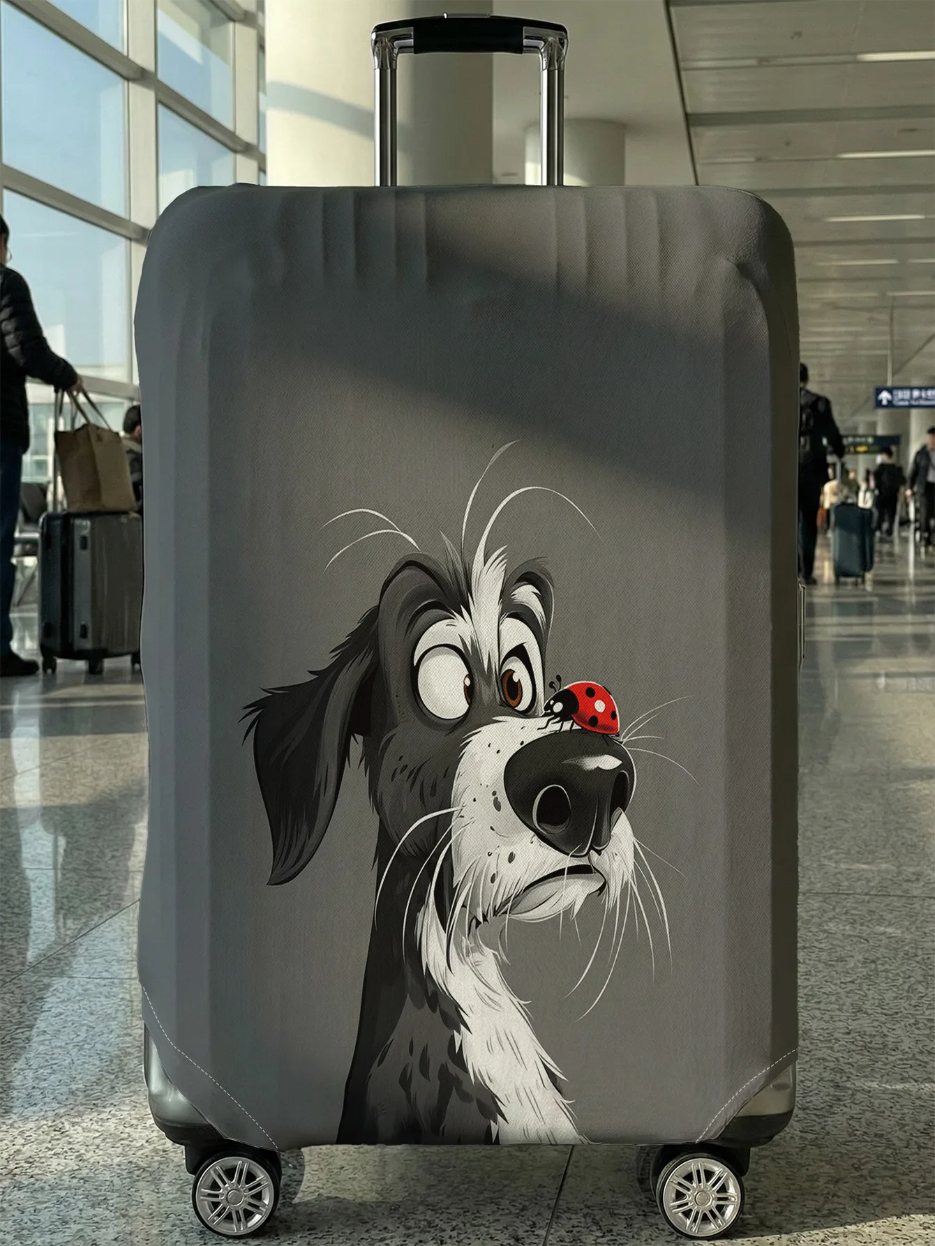Cartoon Dog Ladybug Print Luggage Cover, Suitable for 18-32 Inch Luggage Cover, Luggage Handle Glove, Travel Accessories
Cartoon Dog Ladybug Print Luggage Cover, Suitable for 18-32 Inch Luggage Cover, Luggage Handle Glove, Travel Accessories