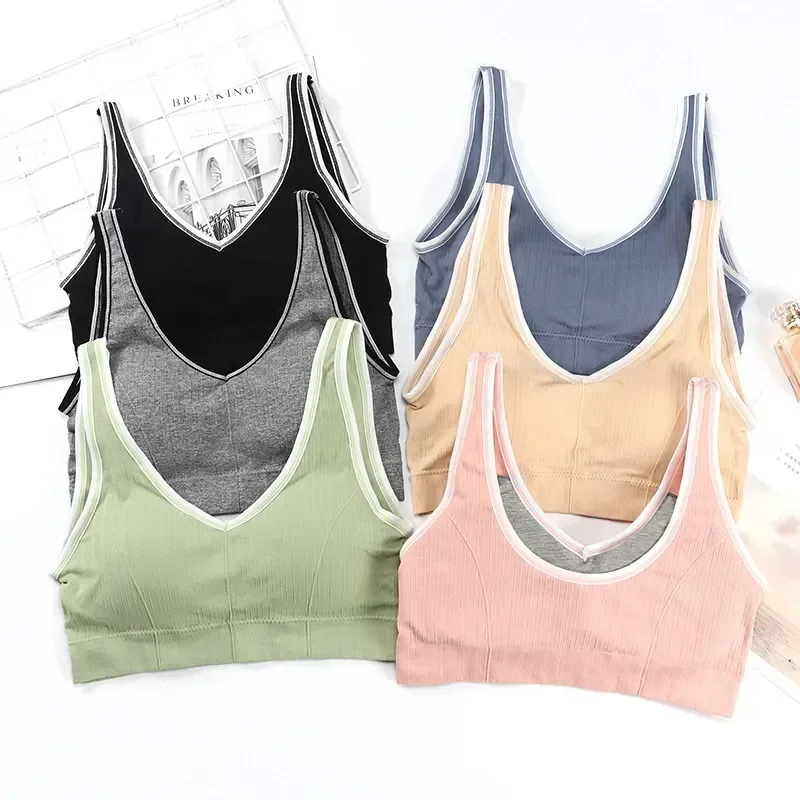 Tank Top Seamless Tube Up Sports Women's Soft Crop Girl's Underwear Korean Cotton Bra Lingerie Sexy
Tank Top Seamless Tube Up Sports Women's Soft Crop Girl's Underwear Korean Cotton Bra Lingerie Sexy