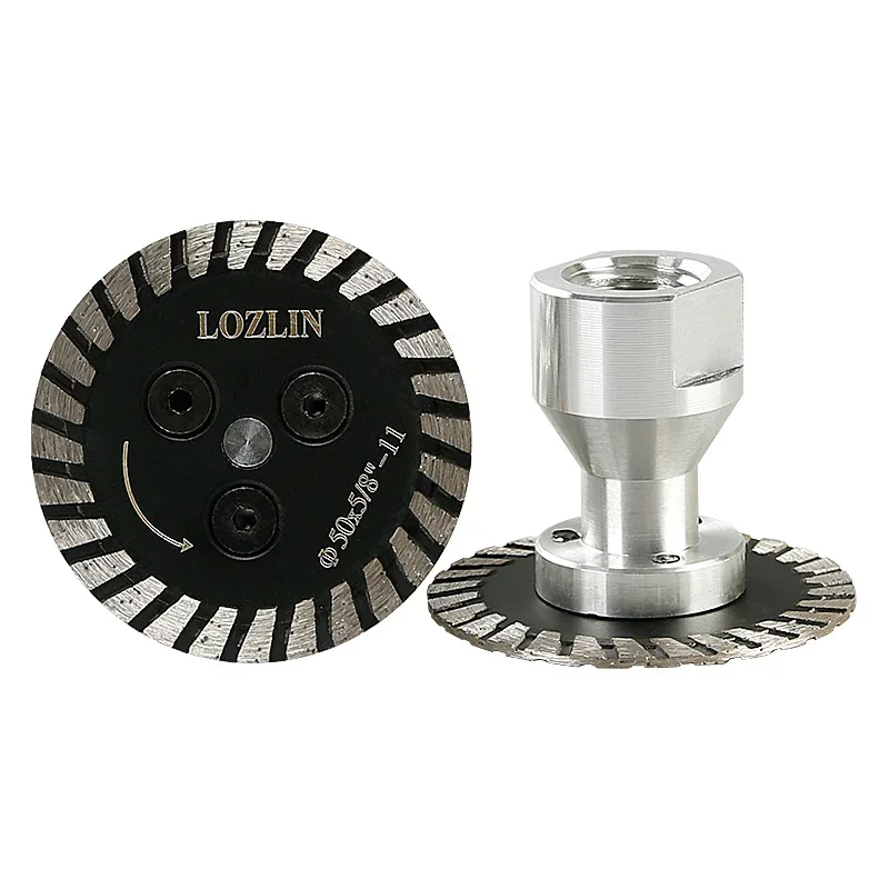 LOZLIN 50mm Small Diamond Cutting Saw Blade with 5/8-11 Thread and Removable Flange, Professional Cutting Disc for Granite Marble Stone Concrete Engraving Plate Carving Polishing Masonry Work Tools
LOZLIN 50mm Small Diamond Cutting Saw Blade with 5/8-11 Thread and Removable Flange, Professional Cutting Disc for Granite Marble Stone Concrete Engraving Plate Carving Polishing Masonry Work Tools