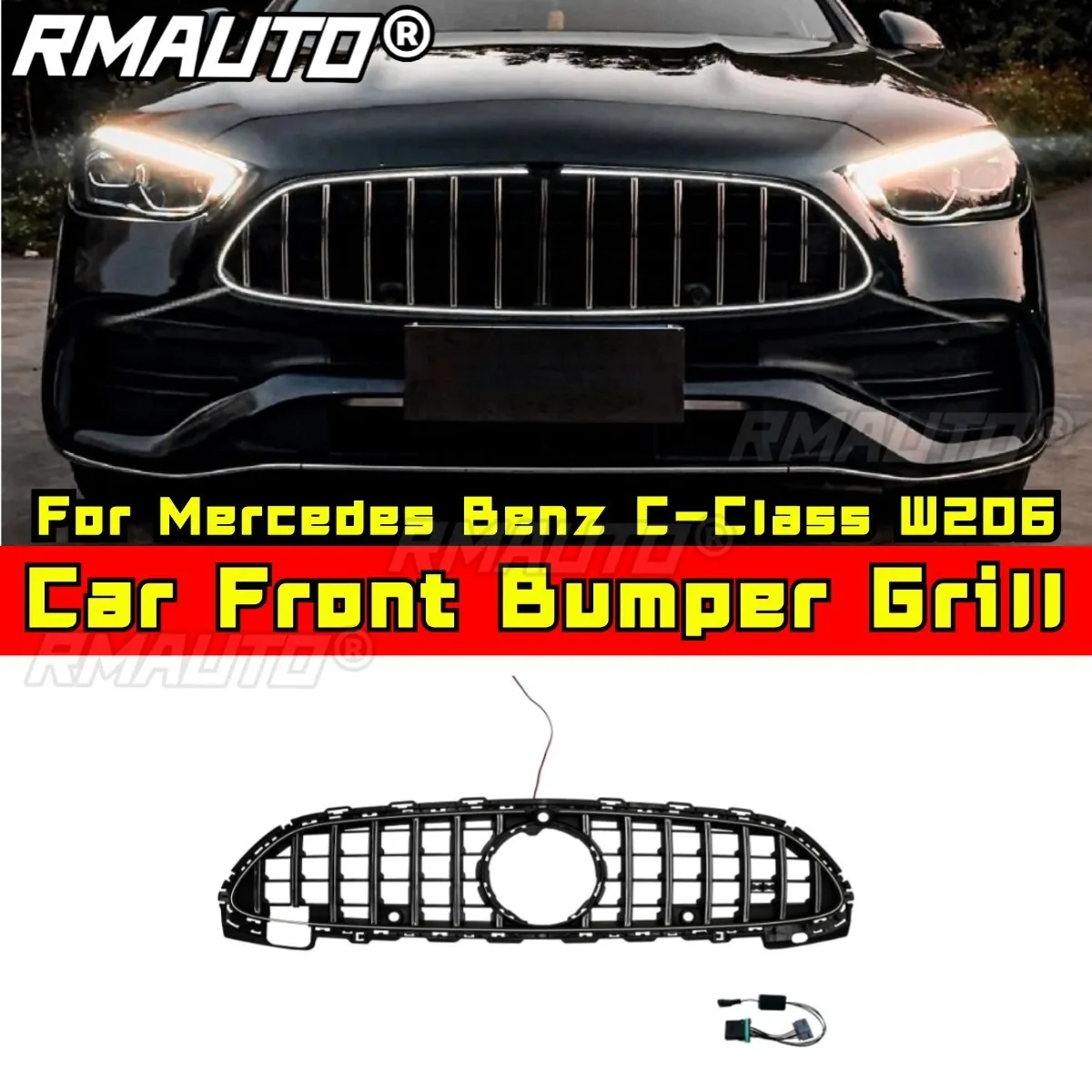 Решетка переднего бампера автомобиля, решетка автомобиля, гоночные грили, решетка бампера, комплект кузова для Mercedes Benz C-Class W206, автомобильные аксессуары
Решетка переднего бампера автомобиля, решетка автомобиля, гоночные грили, решетка бампера, комплект кузова для Mercedes Benz C-Class W206, автомобильные аксессуары