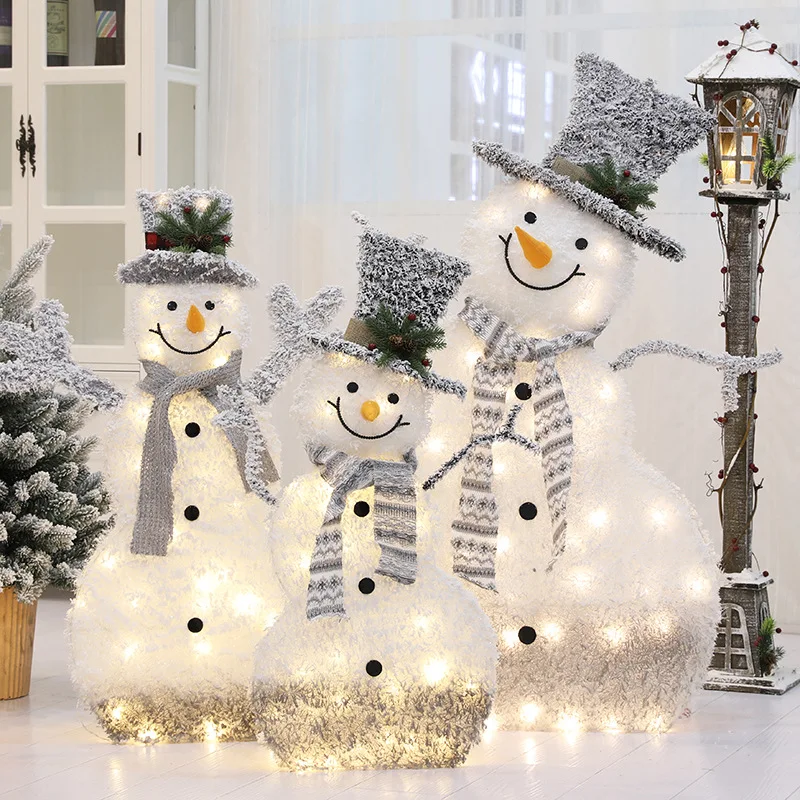 Christmas Luminous Iron Snowman Elk Ornaments Shopping Mall Window Hotel Christmas Tree Atmosphere Decoration Novedades
Christmas Luminous Iron Snowman Elk Ornaments Shopping Mall Window Hotel Christmas Tree Atmosphere Decoration Novedades