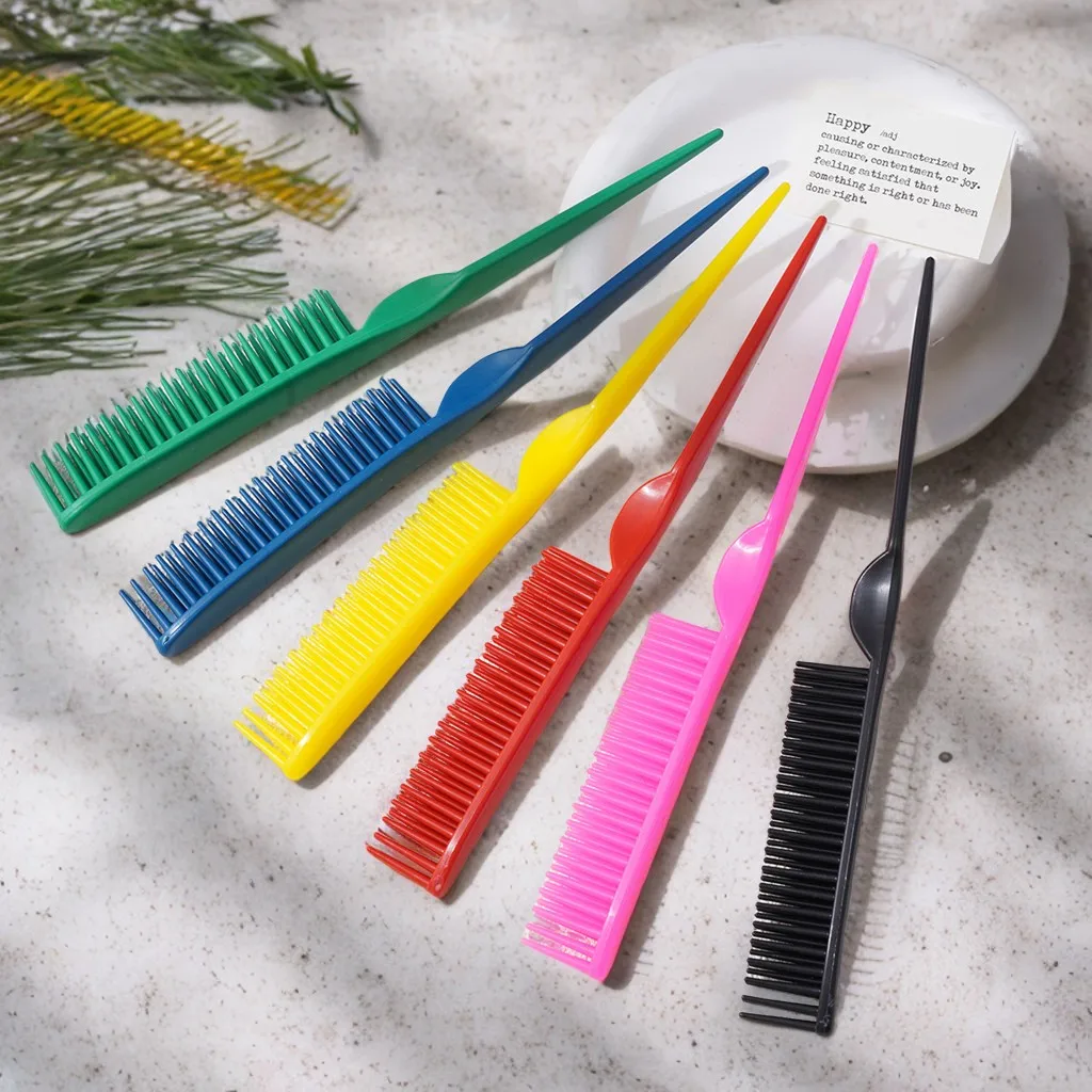 6pcs Pointed Tail Comb Portable Multi Colored Barber Training Pointed Tail Comb Salon Hairdressing Stylish Splitting Combs
6pcs Pointed Tail Comb Portable Multi Colored Barber Training Pointed Tail Comb Salon Hairdressing Stylish Splitting Combs