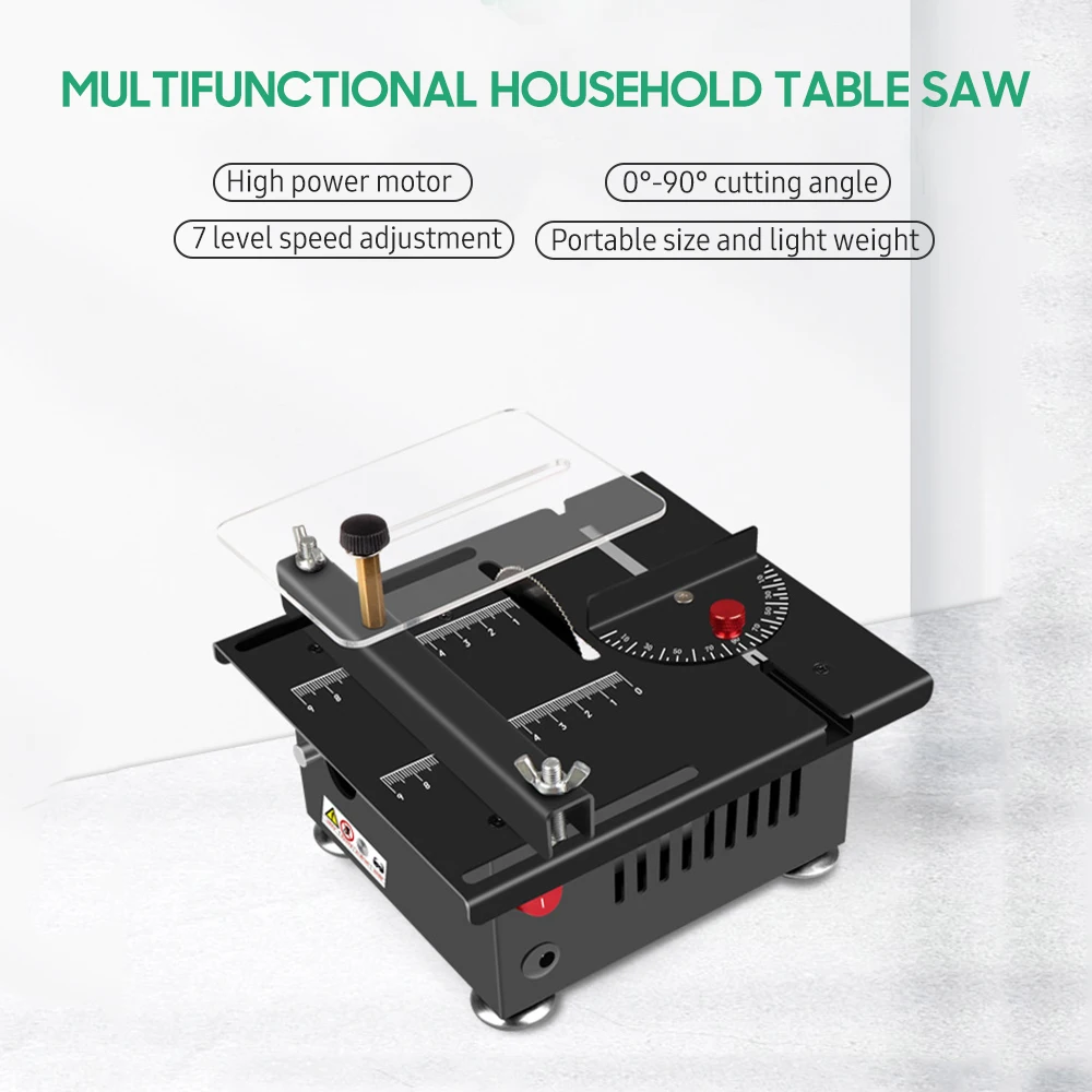 100W Multi Functional Table Saw Mini Desktop Electric Saw Cutter 16MM Cutting Depth with Blade Flexible Shaft for Wood Plastic
100W Multi Functional Table Saw Mini Desktop Electric Saw Cutter 16MM Cutting Depth with Blade Flexible Shaft for Wood Plastic