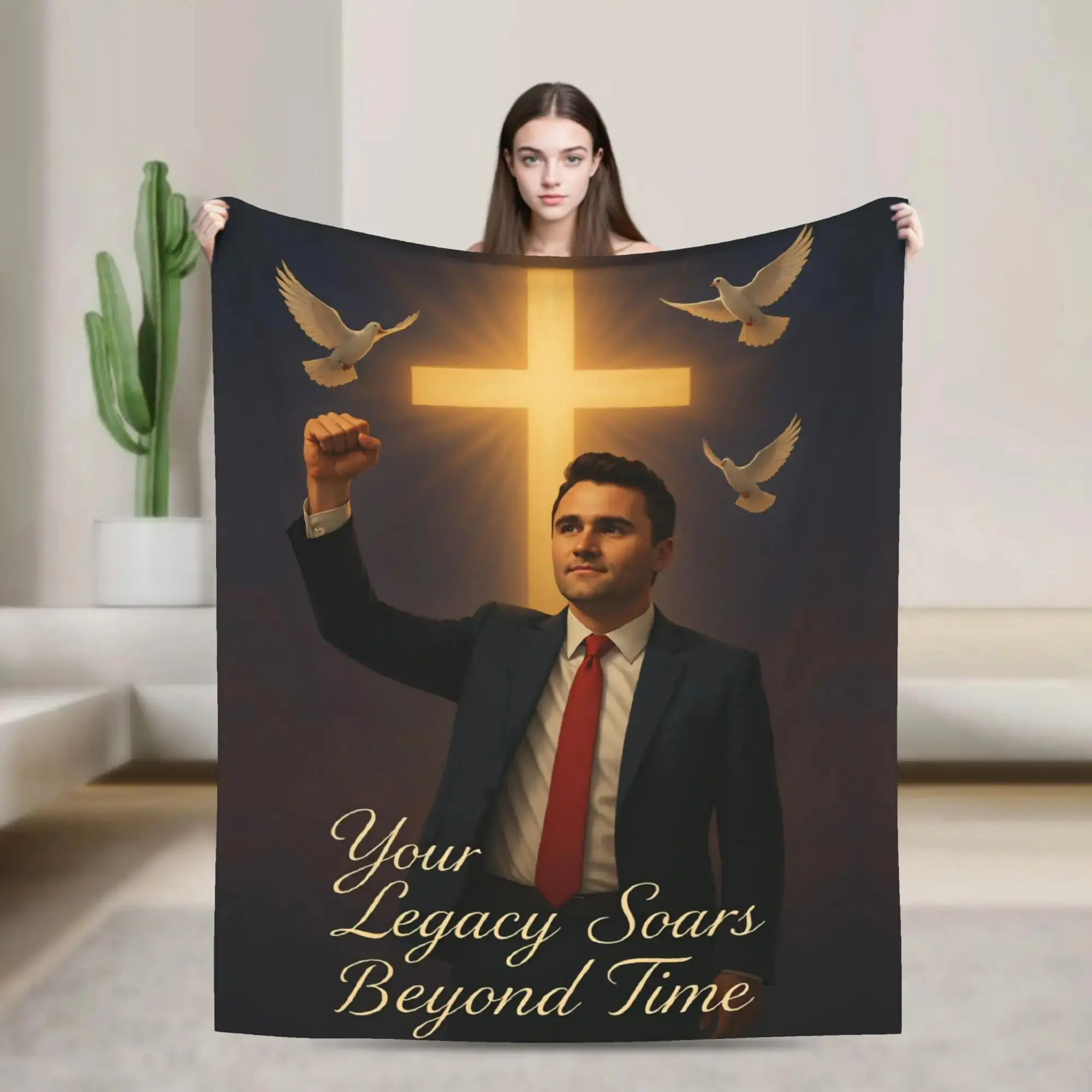 Плед Charlie Kirk Angelic Advocate Your Legacy Soar Beyond Time, мягкий плюшевый плед для кровати, дивана, кресла, теплое фланелевое покрывало
Плед Charlie Kirk Angelic Advocate Your Legacy Soar Beyond Time, мягкий плюшевый плед для кровати, дивана, кресла, теплое фланелевое покрывало