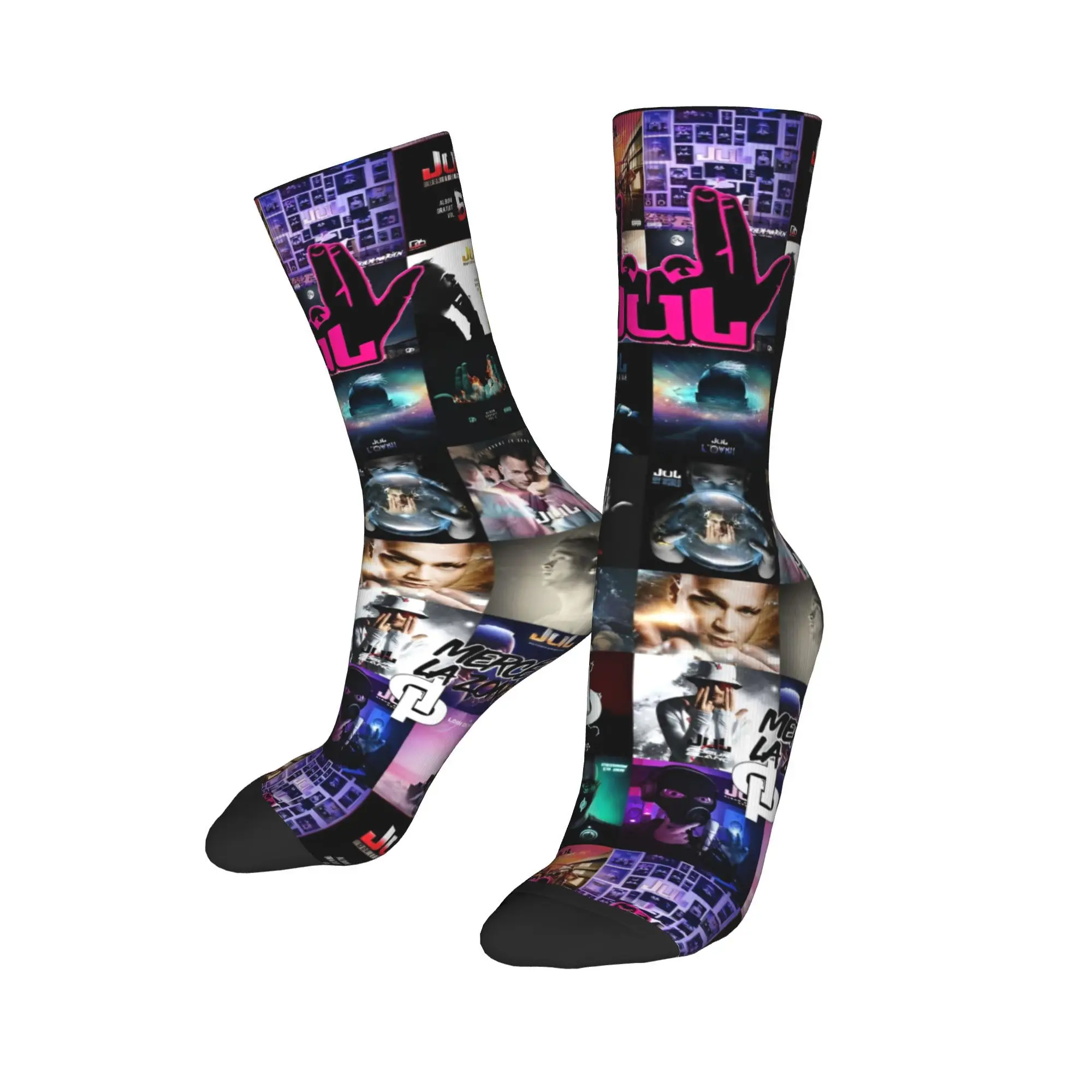 JuL C'est Pas Des Lols Socks Men Women Polyester Fashion French Rapper Socks Spring Summer Autumn Winter Middle Tube Socks Gift
JuL C'est Pas Des Lols Socks Men Women Polyester Fashion French Rapper Socks Spring Summer Autumn Winter Middle Tube Socks Gift