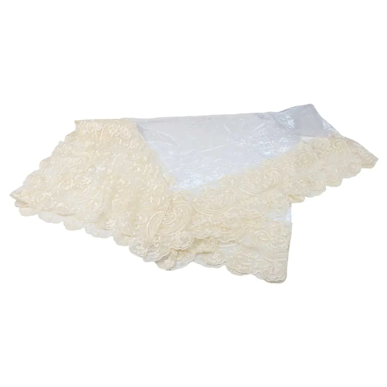 Clear Table Cover 120*170cm Lace Border Tablecloth Elegant Lace Design Environmentally Friendly Material Dining Setup
Clear Table Cover 120*170cm Lace Border Tablecloth Elegant Lace Design Environmentally Friendly Material Dining Setup